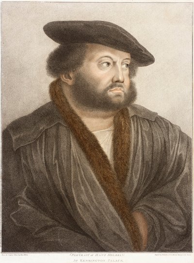 Portret van Hans Holbein door Hans Holbein der Jüngere